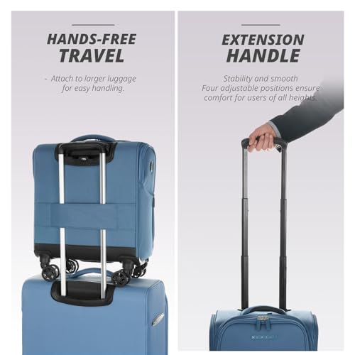 Verage Underseat Carry On Luggage with Wheels,14-Inch,Coast Blue - color: Coast Blue, size: 14-Inch Compact Underseat