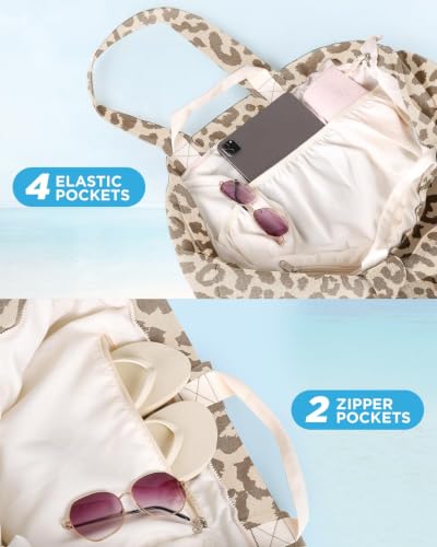 GLORIEROO Extra Large Beach Bag for Women - Carry On Beach Essentials Tote