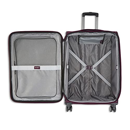 Samsonite Ascella 3.0 Softside Expandable Luggage with Spinner Wheels, CO EXP Spinner, Light Plum - color: Light Plum, size: Carry-on Spinner