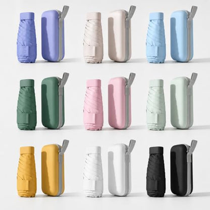 Mini Travel Umbrella, UPF 50+ UV Sun Protection - color: Purple