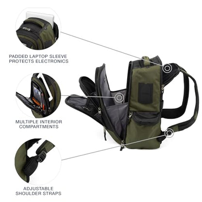 Travelpro Bold Softside Checked Large Luggage & Backpack Set, Olive/Black - color: Olive, size: Large