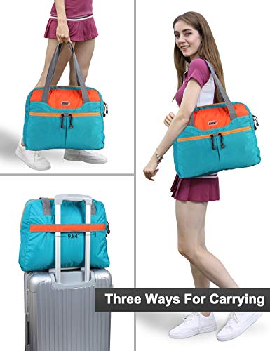 Packable Tote Bag Extra Small Duffel Bag - color: Turquoise