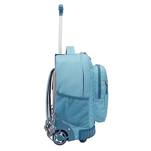 Travelers Club 18" Rolling Backpack with Shoulder Straps, Aqua - color: Aqua, size: 18 Inch
