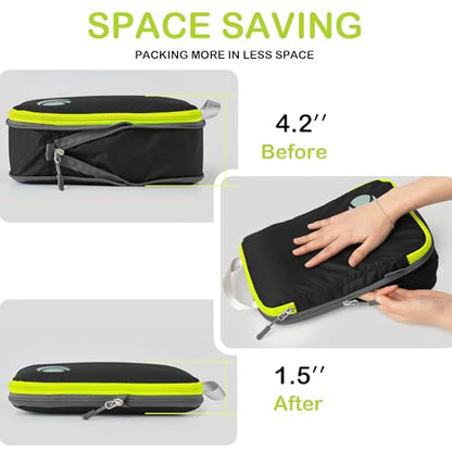 Cipway 여행용 압축 패킹 큐브, 블랙., 여행, 출장 - color: 블랙., size: 6PCS