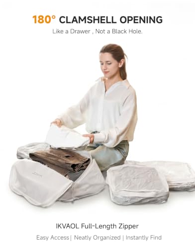 Vacuum Packing Bags for Travel with Pump for Clothes, Large, 3-Pack - size: Large