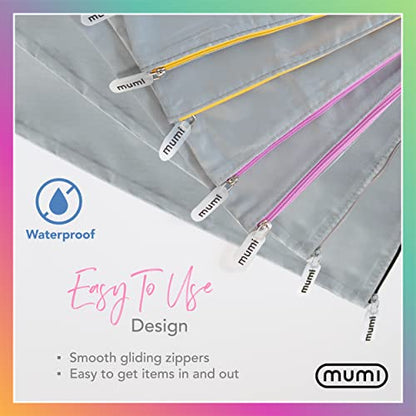 MUMI 여행용 신발 가방 - 여행, 체육관 및 포장을 위한 방수 신발 가방 2개 세트 | 신발 보관 및 옷장을 위한 경량 정리함 | 남성 및 여성용, 수하물용 신발 포장 가방, 옐로우, 미니멀리스트 - color: 옐로우