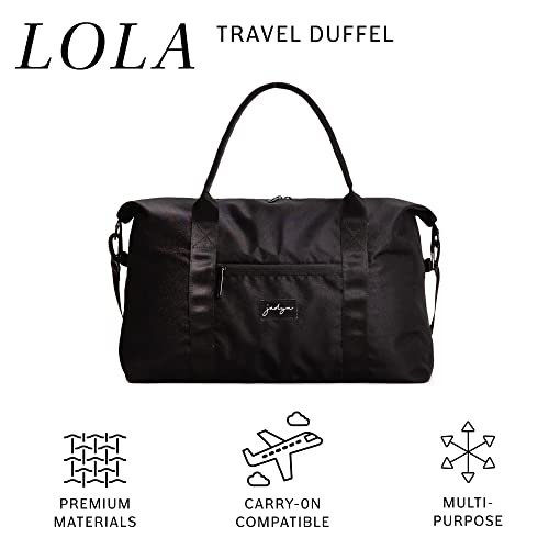 Jadyn Lola Travel Bag, Weekender/Overnight Duffel, Gym Tote Bag for Women, Men - color: Black