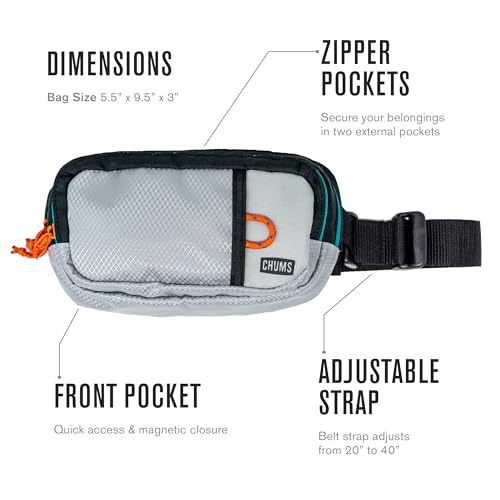 Chums Trekker Waist Pack, Tactical Fanny Pack for Travel - color: Teal