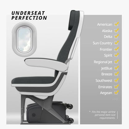 Verage Underseat Carry On Luggage with Wheels,14-Inch,Gray - color: Grey, size: 14-Inch Compact Underseat