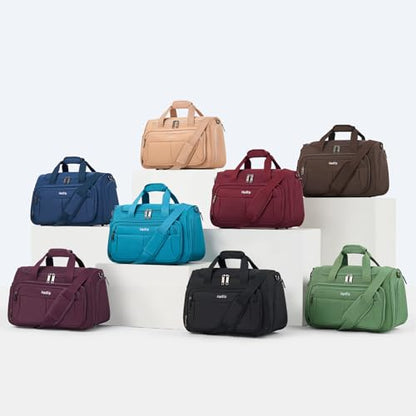 HanTrip 16 Inch Under Seat Carry On Duffle Bag for Airplanes, Burgundy - color: Burgundy, size: Carry-on 16.5-Inch