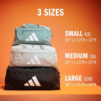 adidas Defender 5 Duffel Bag for Sports, Gym and Travel, Team Power Red 2/White, OSFA - color: Team Power Red 2/White/Small 42L, style: Small 42l