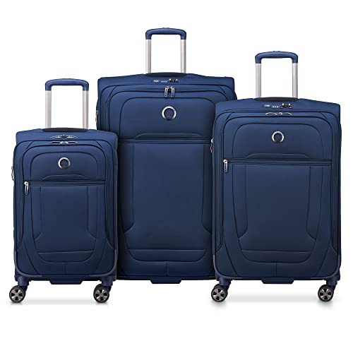 DELSEY PARIS Helium DLX, 3-Piece Set (20/25/29 Inch) Luggage, Navy Blue - color: Navy Blue, size: 3-Piece Set (20/25/29)