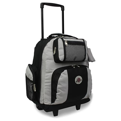 World Traveler Transworld 22-Inch Carry-On Rolling Backpack - Grey - color: Grey