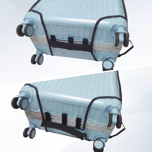 Krute 28-Inch Clear PVC Suitcase Protector – Anti-Dust & Scratch-Resistant Cover - color: C, size: 28IN