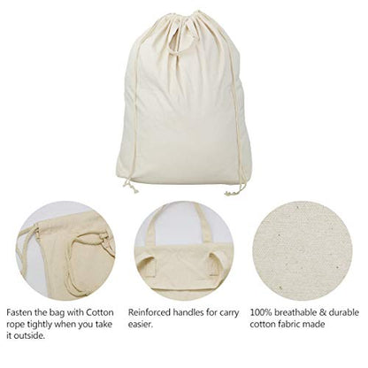 Laundry Basket Liner Replacement Bag,Large Heavy Duty Bag 18"WX10.2"DX35.5H - color: Beige,2pcs