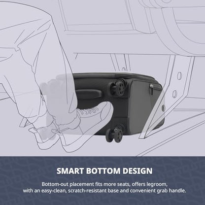 Verage Underseat Carry On Luggage with Wheels,14.5-Inch,Gray - color: Grey, size: 14.5-Inch Plus Underseat