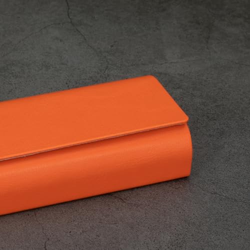Vemiss Hard Shell Eyeglass Cases, Lightweight Portable Glasses Case for Women Men - color: D1-orange