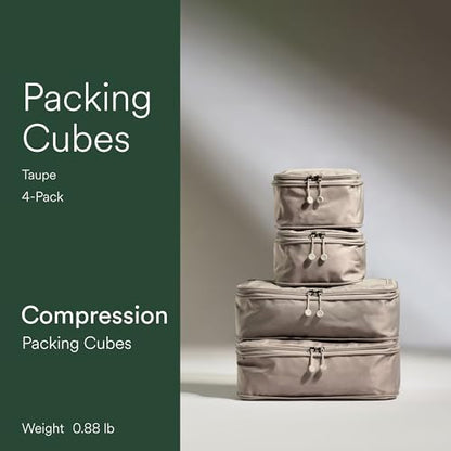 Antler Compression Packing Cubes for Travel, Set of 4, Taupe - color: Taupe