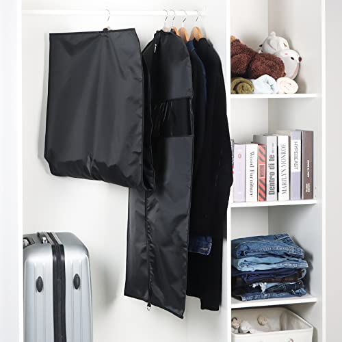 Univivi Garment Bag Suit Bag for Storage and Travel, 43 Inch, Set of 5 - size: 24"X43"-5pcs - Oxford