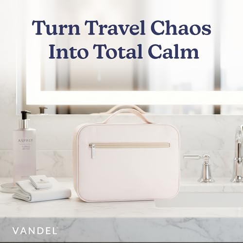 VANDEL Waterproof Hanging Toiletry Bag [TSA-Approved] Cosmet Travel Bag - color: Black
