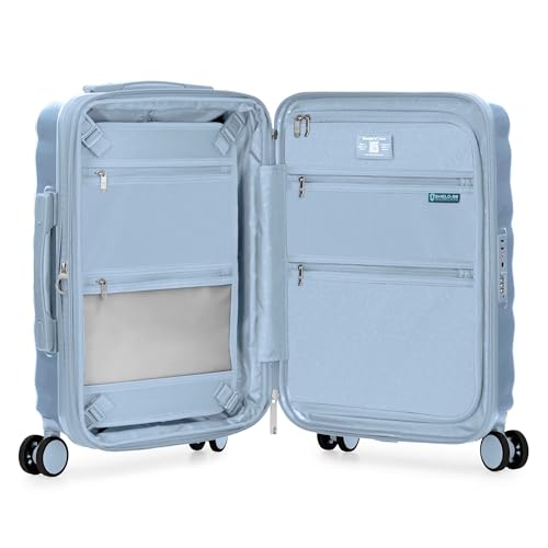 Traveler's Choice Edinburgh II Hardside Spinner Luggage, TSA Lock, Blue, 21" Carry-on - color: Blue, size: 21" Carry-on