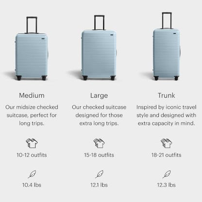 Away Large Checked Luggage, 29-inch Lightweight Hardside Spinner Suitcase - color: Sky Blue