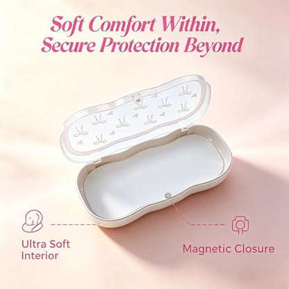 Glasses Case Hard Shell, Clear Eyeglass Case, Cute Holder for Sunglasses and Reading Glasses - color: Star