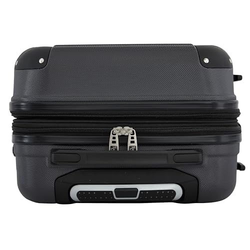 Travelers Club Phoenix Luggage, Blackened Pearl, 22-Inch Carry-On - color: Blackened Pearl, size: 1-Piece (22" Carry-On)