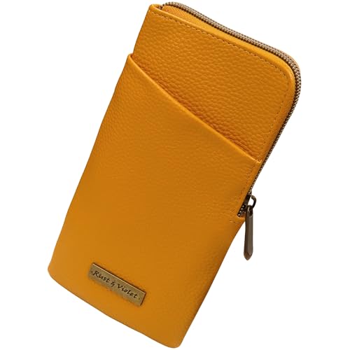 Soft Double Glasses Case, Portable Zipper Sunglasses Sleeve, Dual Eyeglasses Holder Pouch & Cloth Men Women - color: Golden Ochre