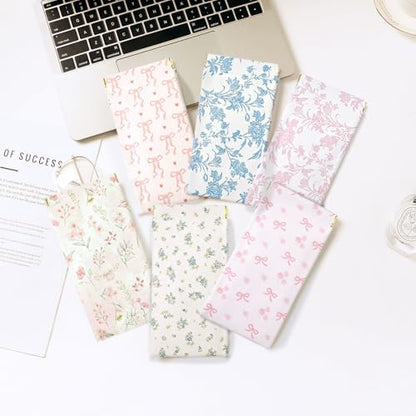 Soft Glasses Case, 2 Pcs Portable PU Leather Squeeze Top Eyeglasses Cases, Cute Sunglasses Pouch Bag for Women - color: 2pcs Pink Flower+pink Bow