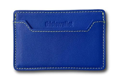 Minimalist Wallet for Men & Women – Ultra Slim Credit Card Holder Small Front Pocket Wallet – Compact, Thin, Lightweight Design - style: 2-card (Blue)