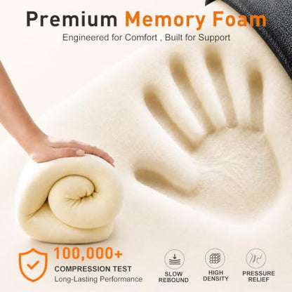 Premium Travel Pillow for Airplanes, Ergonomic Neck Pillow for Long Flights - color: Black&gray