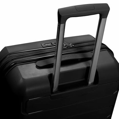 Traveler's Choice Pagosa Hardshell Expandable Luggage with Spinner Wheels, Black, 30-Inch Large - color: Black, size: 30-Inch Large
