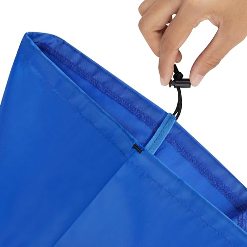 PALTERWEAR Drawstring Bag with Toggle - Nylon Cinch and Ditty Pouch Six-Pack (Blue, 9 x 12 Inch, Set of 6) - color: Blue, size: 9 x 12 Inch