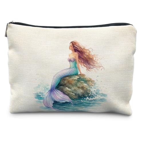 Mermaid Gifts for Women Cosmetic Makeup Bag - color: Mermaid Gifts