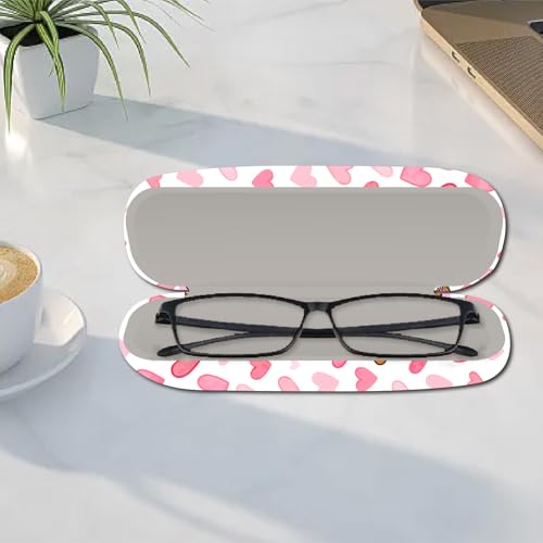 CREATCABIN Glasses Case Hard Shell Leather Eyeglasses Cases Sunglasses Holder Portable Travel Spectacle Pouch Storage Clamshe - style: Cat 1