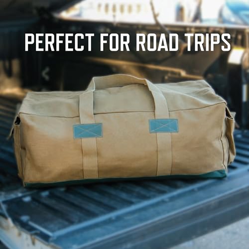 Rothco Active-Duty Canvas Bag - Durable Gear Duffle for Any Adventure, 100L - color: Coyote Brown