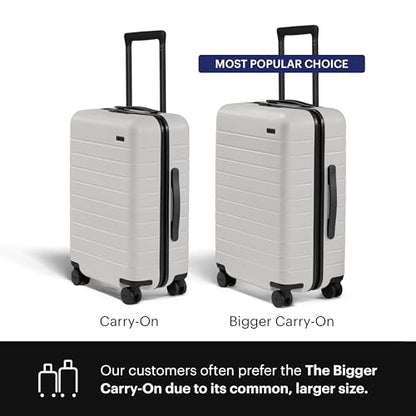 Away Bigger Carry-On Luggage, 23-Inch Lightweight Hardside Spinner Suitcase - color: Cloud Gray