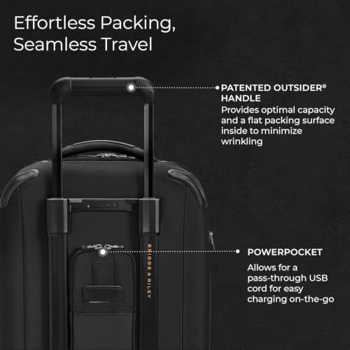 Briggs & Riley ZDX Essential Softside Carry-On Spinner, Black - color: Black, size: Domestic 22" Carry On Expandable Spinner