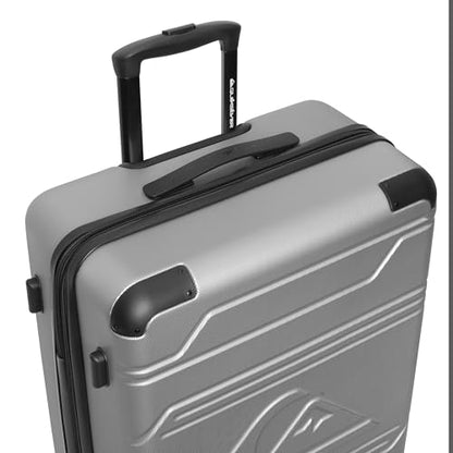 Quiksilver Rincon Suitcases Hardside Luggage with Spinner Wheels, Large 3-Piece Set (20/26/30) (Metallic Silver) - color: Metallic Silver