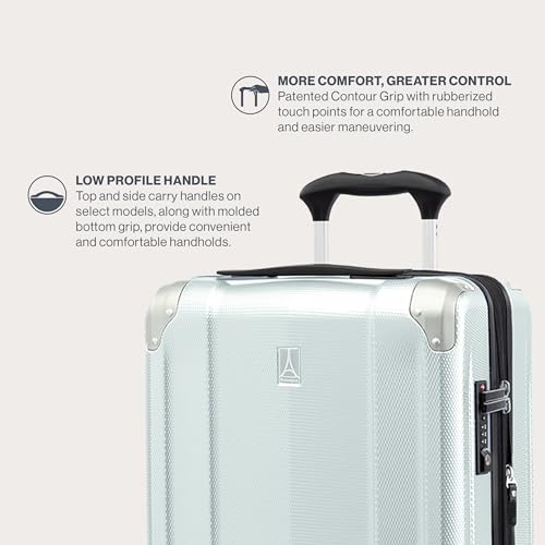 Travelpro Pathways 3 Hardside Checked Luggage Suitcase, Grey, 28-Inch - color: Cloud Grey, size: Checked Large 28 Inch