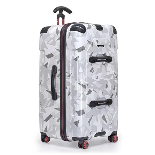 Traveler's Choice Maxporter II Polycarbonate Hardside Trunk with Spinner Wheels, White Camo, 31-Inch Large Trunk - color: White Camo, size: 31-inch Large Trunk