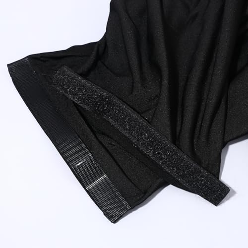 JewelryWe Elastic Luggage Cover Protector: Scratch-Resistant Suitcase Protector for 22-25 Inch Case Travel Bags (Black, M) - size: M