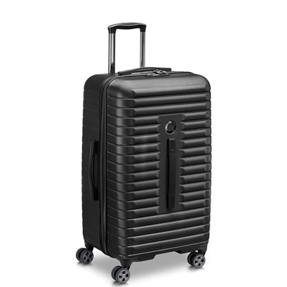 DELSEY PARIS Cruise 3.0, 26 Inch Checked Trunk Luggage, Black - color: Black, size: Checked 26 Inch Trunk