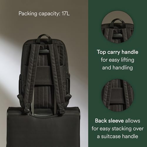 ANTLER Urban Light Backpack, 17L, Laptop Sleeve, Work & Travel Bag, Black - color: Black