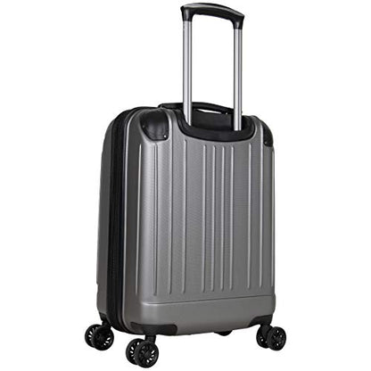 Kenneth Cole Reaction Flying Axis 20" Hardside Expandable 8-Wheel Spinner Carry-On Suitcase, Silver - color: Silver, size: 20-Inch Carry On