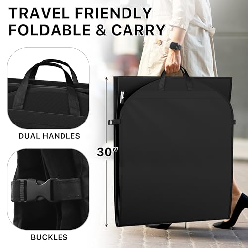 Simple Houseware 60" Travel Garment Bag, Heavy Duty Suit Bag - size: 60-Inch Long w/o Pocket, Single