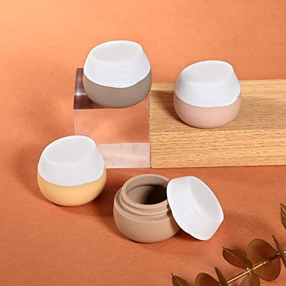 Gemice Travel Size Containers for Toiletries,1oz,4 Pack,Apricot - color: Apricot