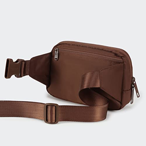 Pander Belt Bag Large 2L, Nylon Fanny Pack Purse for Women and Men with Adjustable Strap - color: Coca Mocha