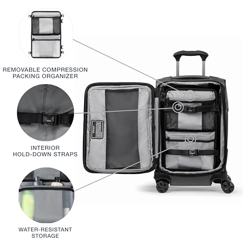 Travelpro Crew Classic Softside Carry-On Luggage, Grey, 20-Inch - color: Titanium Grey